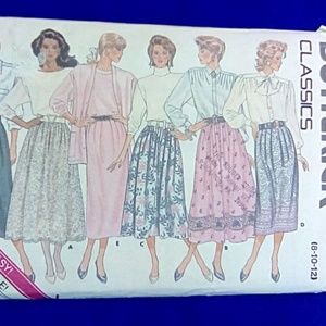 Vintage Butterick Skirts EASY sz 8-12